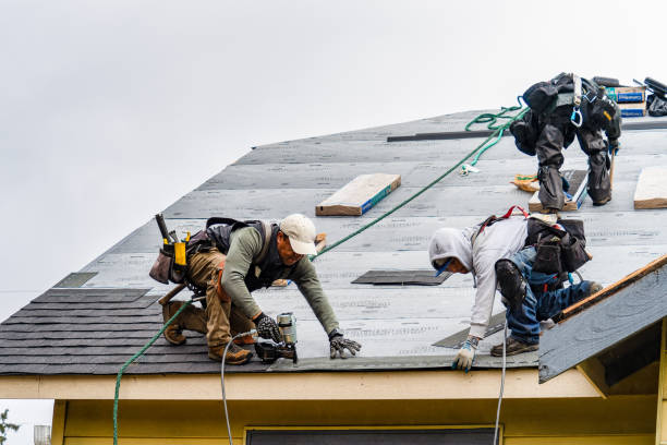 Professional Gutter Installation technician working in Rock Hill, SC